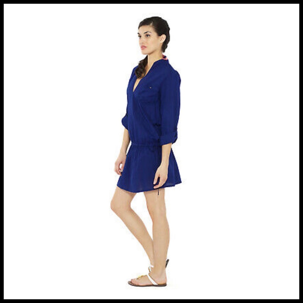 SPLENDID Swim Royal Blue 100% Cotton Coverup! ☀️ - Picture 13 of 16